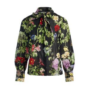 Alice+Olivia Women Lloyd Cotton Blouse